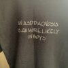 Autism Awareness Brain Tee back