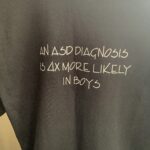 Autism Awareness Brain Tee back